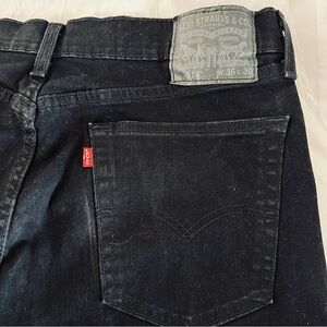 Levi's Men’s 514 Jeans Black Regular Fit Straight Leg 36x30 NWT